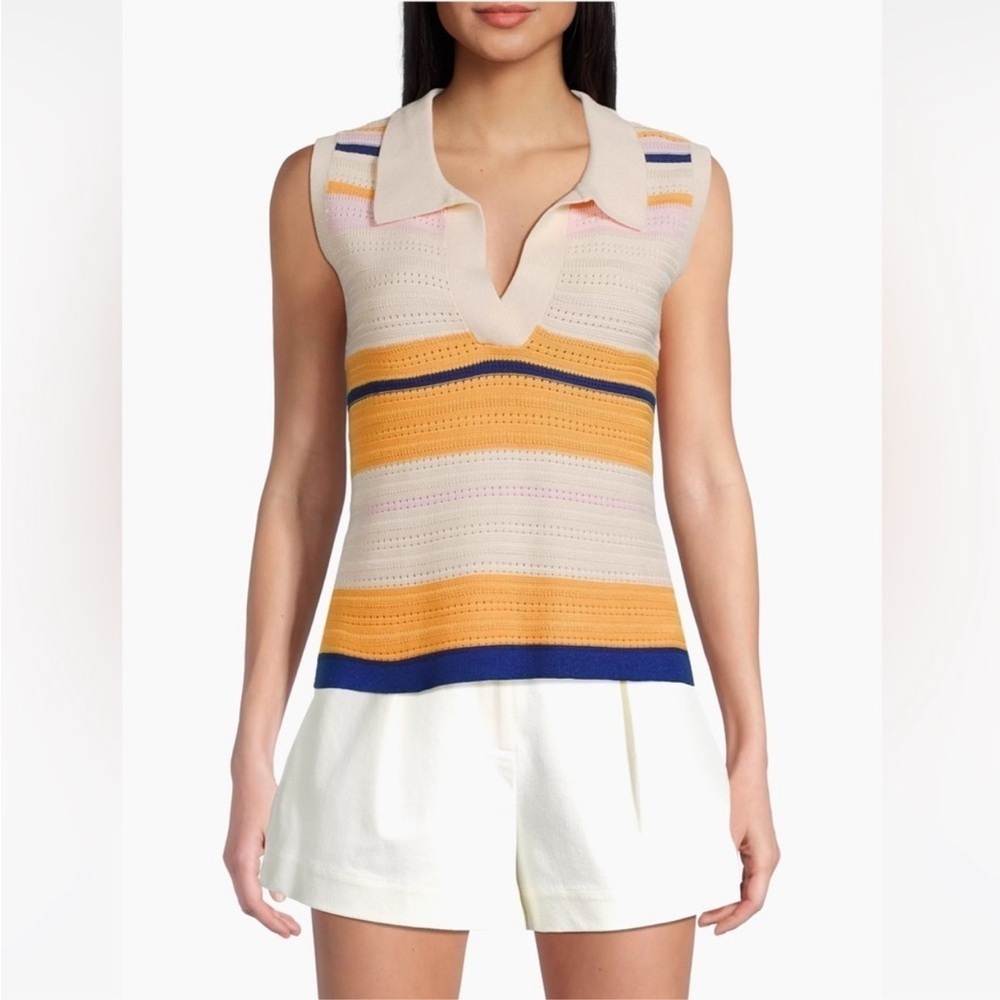 Sancia Cora Knit Stripe Pullover NWT Top Size Medium